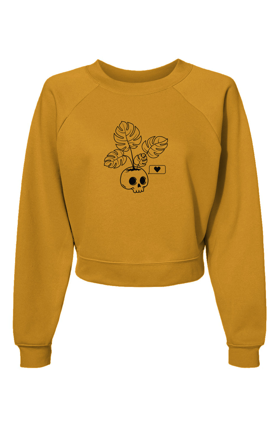 Womens Embroidered Plant Life Shitty Pullover Fleece Sweatshirt