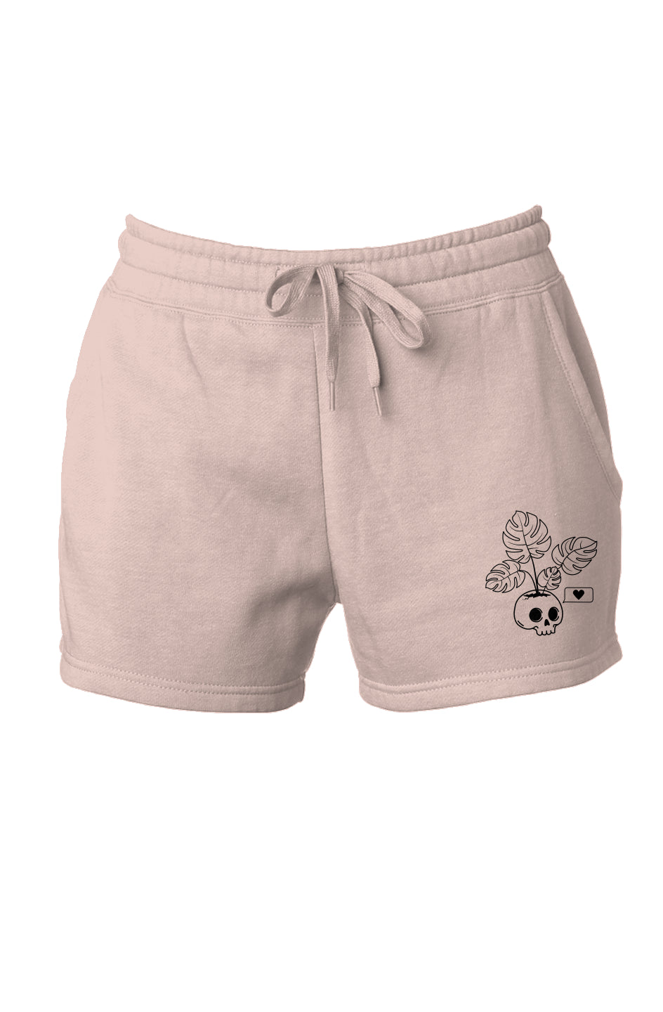 Womens Plant Life Embroidered Shorts