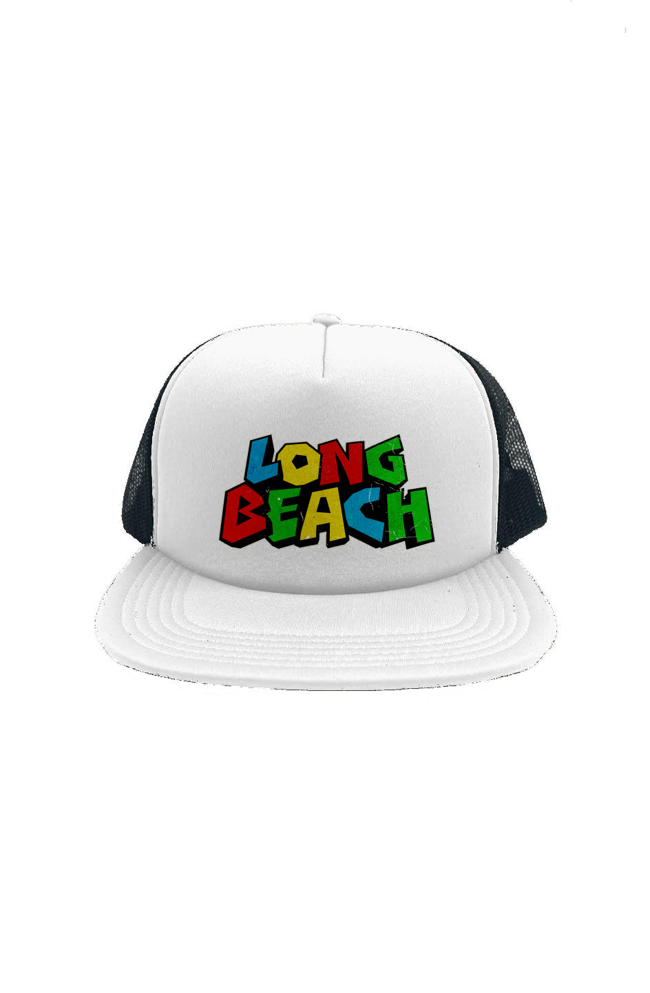 Long Beach Mario Nintendo Logo Foam Front Trucker Cap