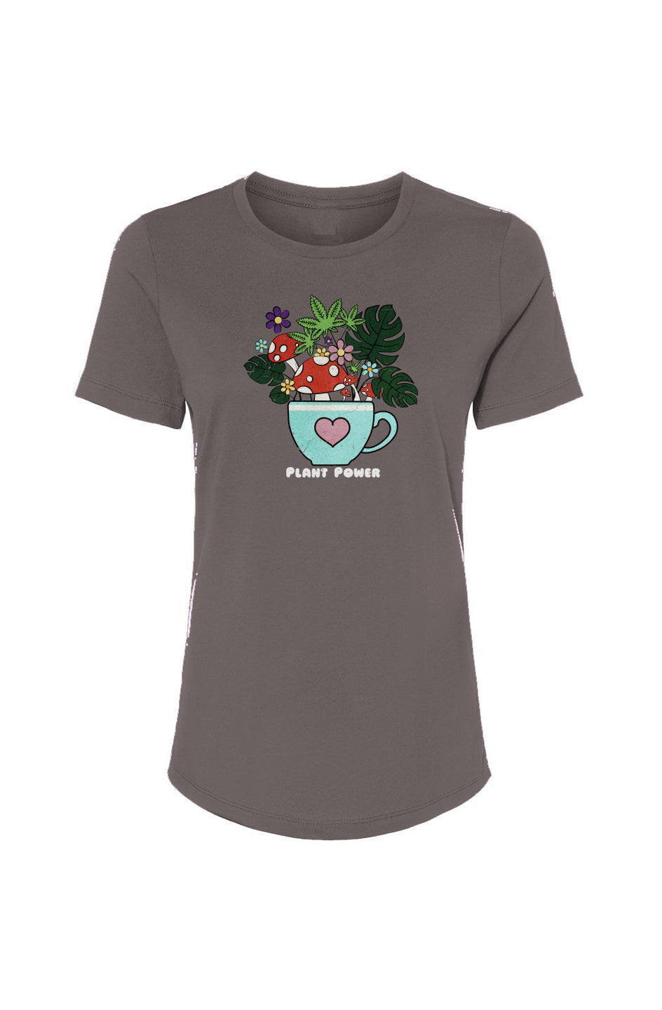 Womens Plant Power Adult T-Shirt