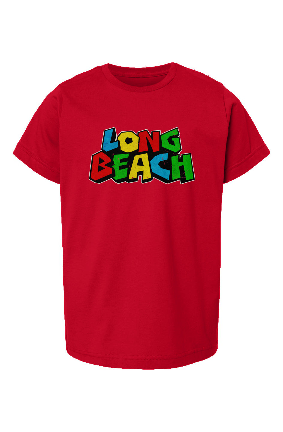 Kids / Youth / Unisex Long Beach Mario Nintendo Logo T-Shirt
