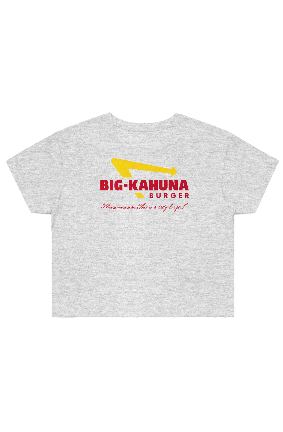 Womens Big Kahuna Burger Adult Crop T-Shirt