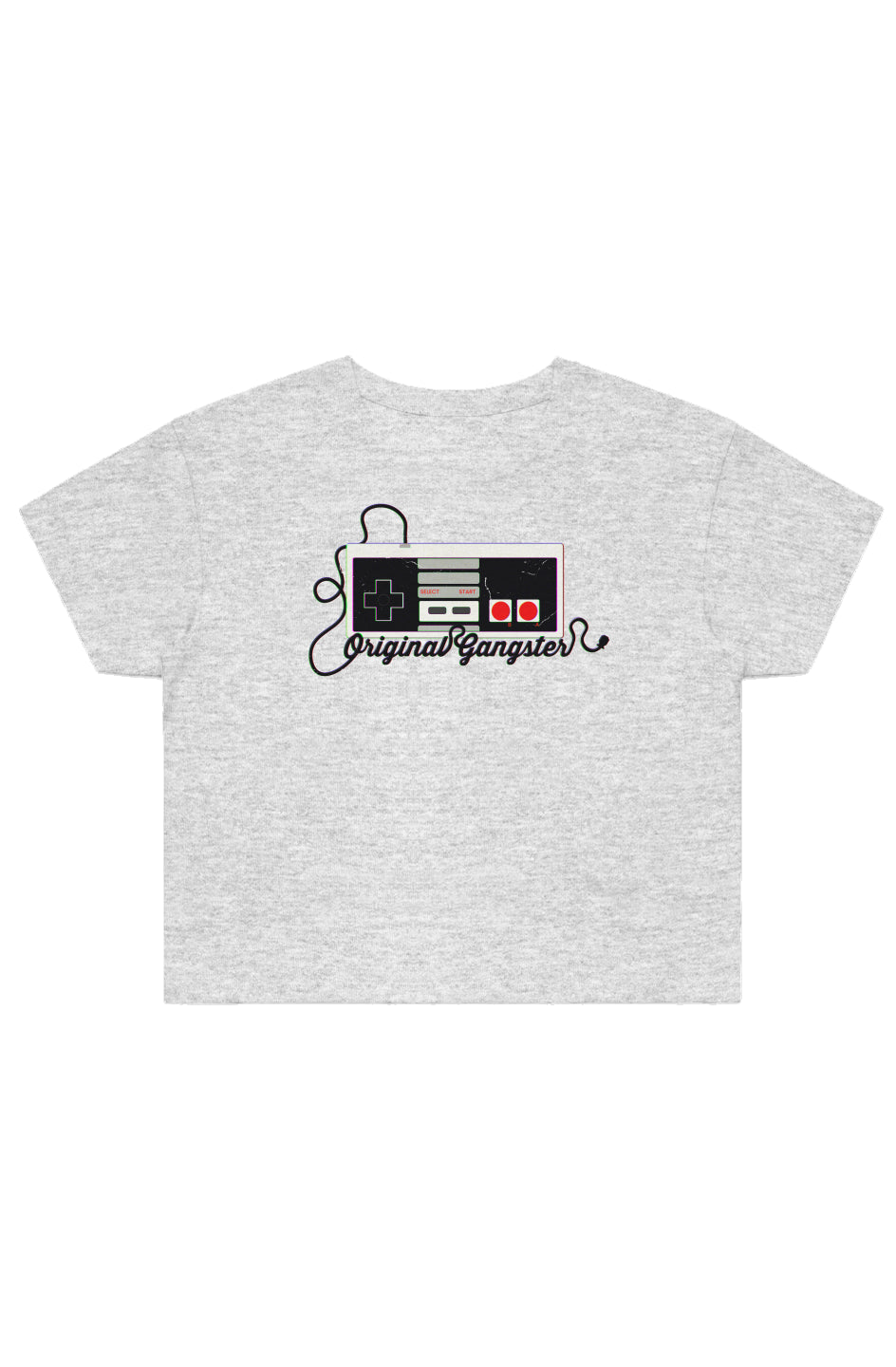 Womens Original Gangster Gaming Adult Crop T-Shirt
