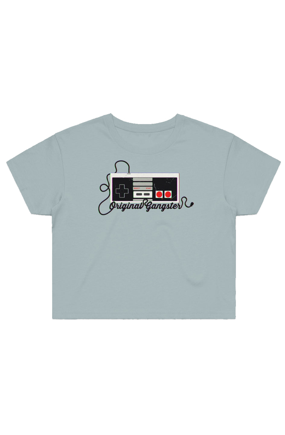 Womens Original Gangster Gaming Adult Crop T-Shirt