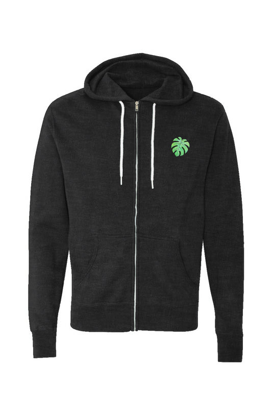 Monstera Unisex Lightweight Shitty Zip-Up Hoodie