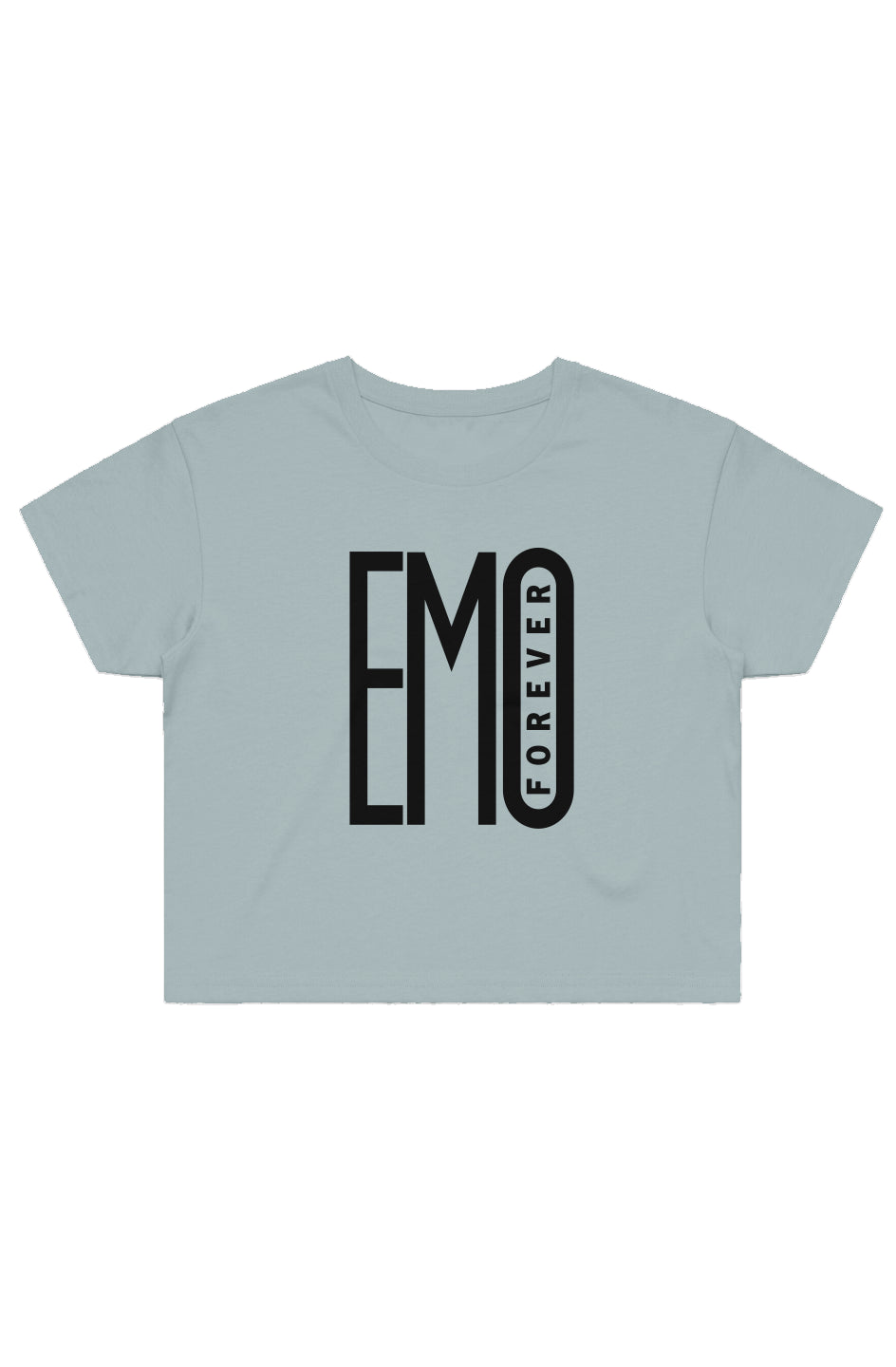 Womens Emo Forever Shitty Crop Tee