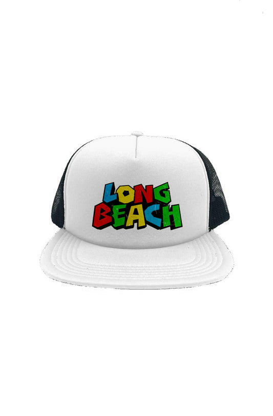 Long Beach Mario Nintendo Logo Foam Front Trucker Cap